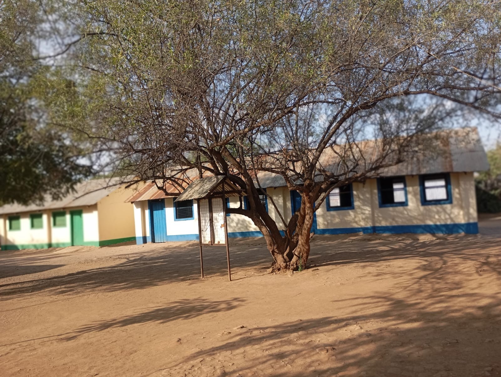 School compound and classroom block at St. Paul's Kakuma Secondary School
